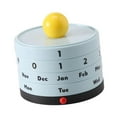 thumbnail image 3 of Zxpjkyu Desk Calendar Perpetual Calendar Desktop Accessory Small Cute Decoration Modern blue, 3 of 9