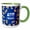 Green/White, variant on 3drose, Ayy Printed Chihuahua Dog Hooman Design, 11oz Magic Transforming Mug