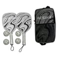thumbnail image 2 of Pickleball Paddles Pickleball Rackets with 2 Rackets 4 Pickleballs Portable Lightweight and Carry Bag Comfort Grip Paddle Set Black, 2 of 8