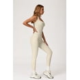 thumbnail image 3 of PISONIC Women Two Piece Workout Sets Racerback Tank Tops Matching High Waisted Leggings with Pockets Gym Yoga Outfits, 3 of 5