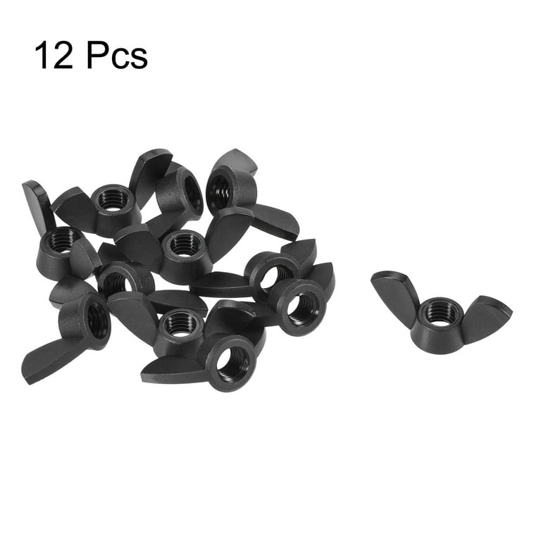Uxcell M8x20mm Wing Bolts - 10pcs Carbon Steel Butterfly Screws, 1.25mm Pitch