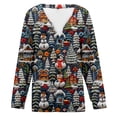 thumbnail image 4 of DuoJiaJ Cardigan pour Femmes, Cardigan à Boutons Imprimé de Noël Automne et Hiver à la Mode, 4 of 5