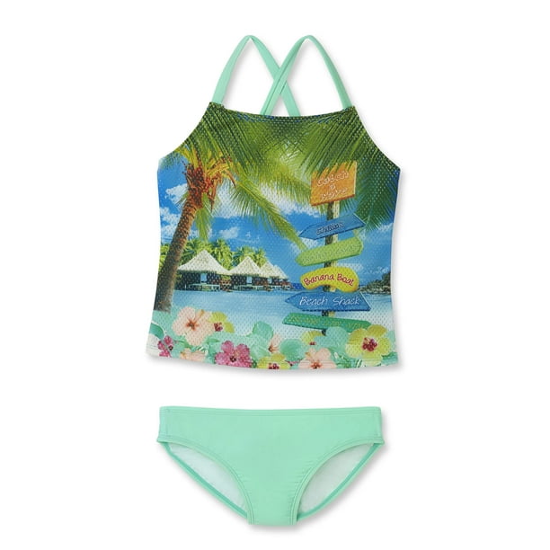 Ocean Pacific - Girls' Tankini Beach Bound - Walmart.com - Walmart.com