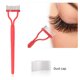 thumbnail image 3 of Pincel de pestañas Peine Peine Negro Rosa Arco Diseñado Premium Cosmetic Cepillos Herramientas de acero inoxidable Herramientas de maquillaje con shell protector rosa Noticed CE001557-02, 3 of 7