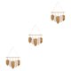 thumbnail image 3 of Bewildely Leaf Boho Tapestry Handmade Knitting Tassels Wall Decor Hanging Macrame  Room Type1 NO1, 3 of 6