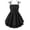 Black, variant on Arshiner Girls Summer Spaghetti Strap Dresses Flowy Tiered Ruched Smocked Back Casual Beach Midi Sundress