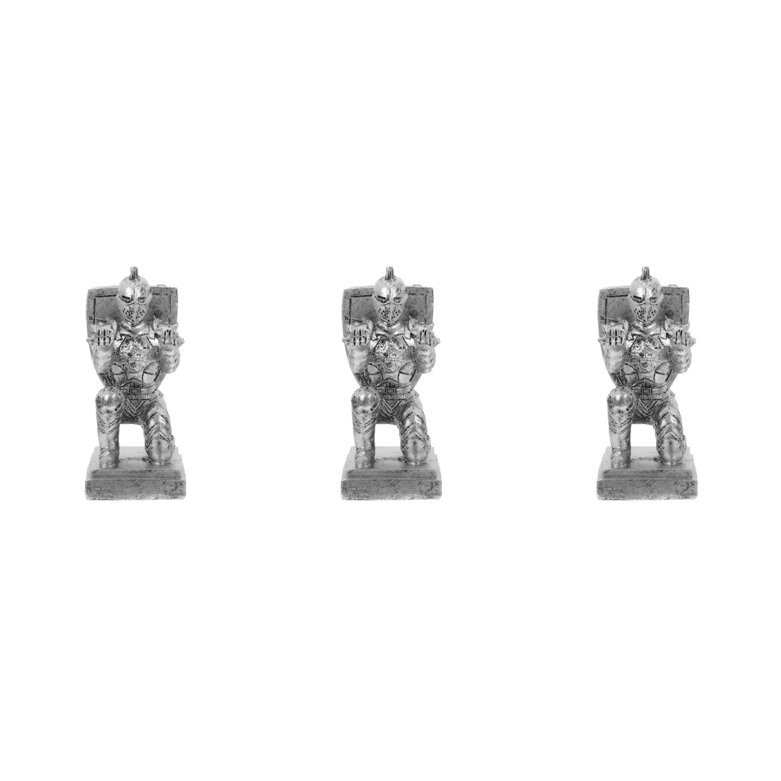 3pcs Executive Knight Shape Pen Holder Desk Organizer Accessories Desk Decoration Pen Stand For Office And Home Stationery Decor