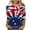 Multicolor#3, variant on Feancey Women's Plus Size Patriotic Tops 3/4 Sleeve Round Neck Blouse 4th of July T Shirts for Women Memorial Day Novelty Print Graphic Tees Limited Time Sales Multicolor 5XL
