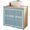 Blue, variant on Laundry Room Small Cabinet Curtains 11"W x 13"L, Farmhouse Brown Wooden Simple Art Sink Skirt Dust-Proof Short Curtain for Bathroom Vanity Storage Cubby Desk, Self Adhesive Privacy Drapes