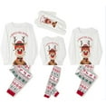 thumbnail image 1 of TSEXIEFOOFU Christmas Family Matching Pajamas Set, Long Sleeve Cartoon Elk Tops with Elastic Waist Pants, 1 of 2