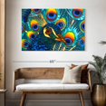 thumbnail image 3 of Elephant Stock Insane Peacock Wall Art - Horizontal Canvas Wall Art - Living Room Wall Decor - Animal Canvas - Turquoise And Teal Decor By Daniel Jean-baptiste - 48" x 32", 3 of 8