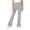Grey, variant on Gunia School Uniform Pants For Toddler Girls Stretch Flared Pants Casual Trousers With Split For Autumn Khaki 4-5 Years
