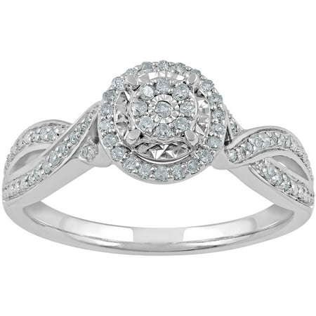 1/5 Carat T.W. Diamond Bypass Sterling Silver Promise Ring