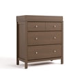 thumbnail image 3 of Storkcraft Horizon 3 Drawer Chest with Infant Changing Topper, Hazelnut, 3 of 14