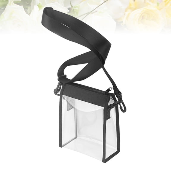 WHAMVOX  Fashionable Bag Crossbody Sling Clear Transparent Miss Black