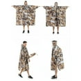 thumbnail image 3 of MIASHUI Ponchos de Pluie pour Adultes Femmes Hommes Imperméable pour Camping Randonnée Voyage Sac à Dos, Kaki, Taille Unique, 3 of 6