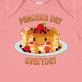 thumbnail image 4 of Inktastic Pancake Day Everyday- smiling stack of pancakes Boys or Girls Baby Bodysuit, 4 of 5