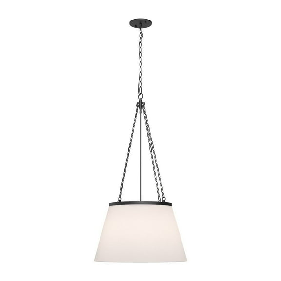 PD544517MBWL-Alora Lighting-Speakeasy - 1 Light Pendant-32.5 Inches Tall and 18 Inches Wide-Matte Black Finish -Traditional Installation