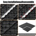 thumbnail image 5 of 44 Pack Interlocking Plastic Deck Tiles 12"x12", Waterproof All-Weather Flooring Tiles for Patio Pool Balcony Backyard (Dark Gray), 5 of 10