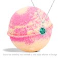 thumbnail image 2 of Ivy & Bauble Handmade Tropical Fruit Scent Jewelry Bath Bombs with Surprise Necklace |Made in USA | No Paraben, No Preservatives, No Phosphate| Therapeutic Moisturizer for Bubble & Spa Bath | 8oz, 2 of 6