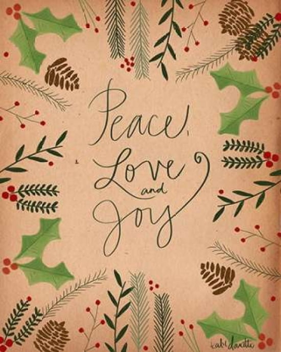 Peace Love Joy Canv