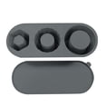 thumbnail image 1 of Moldes para cubitos de hielo de silicona de 3 rejillas con tapa, moldes para cubitos de hielo de cilindro hueco para bandejas de hielo de 30 a 40 oz, accesorios para moldes con forma de hielo, 1 of 8