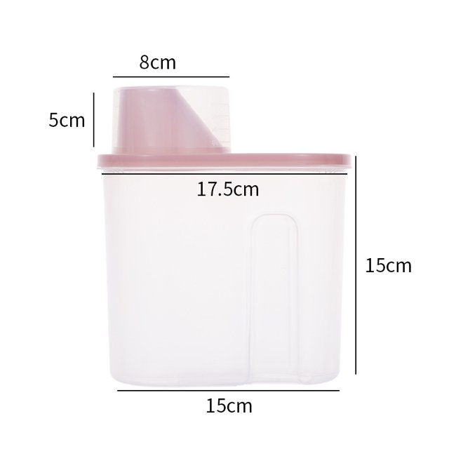 Caja de almacenamiento Olla de almacenamiento de granos varios Olla de almacenamiento de granos varios de cocina Cubo de arroz transparente Tarro de almacenamiento de plástico Tanque de almacenamiento de sello, rosa JM MX-0139795FYD