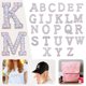 thumbnail image 2 of Juego De Parches Con Letras De Perlas Y Pedrería Parches Con Letras De Perlas Brillantes Apliques Para Ropa Parches Con Letras De Imitación De Perlas (Coloridos) Pegatinas Con Letras Diy, 2 of 8