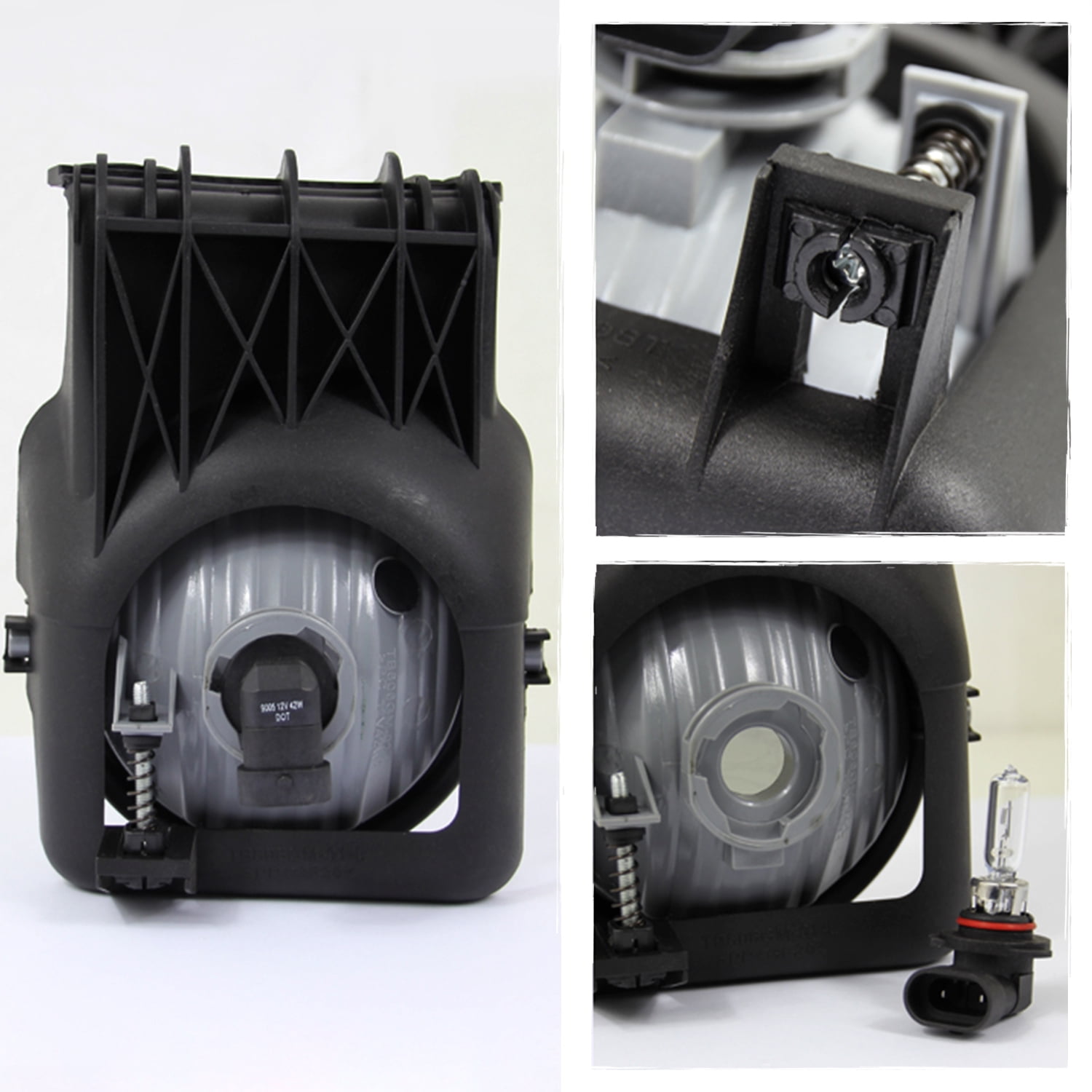 AKKON - For GMC Sierra Pickup Truck Bumper Driving Smoked Fog Lights Driver/Passenger Lamps with Switch/Bulbs