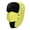 Yellow, variant on Unisex Lined Trapper Hat With Detachable Face Mask Windproof Ear Flap Winter Bomber Hat Thermal Cold Weather Snow Hat For Skiing Wine One Size
