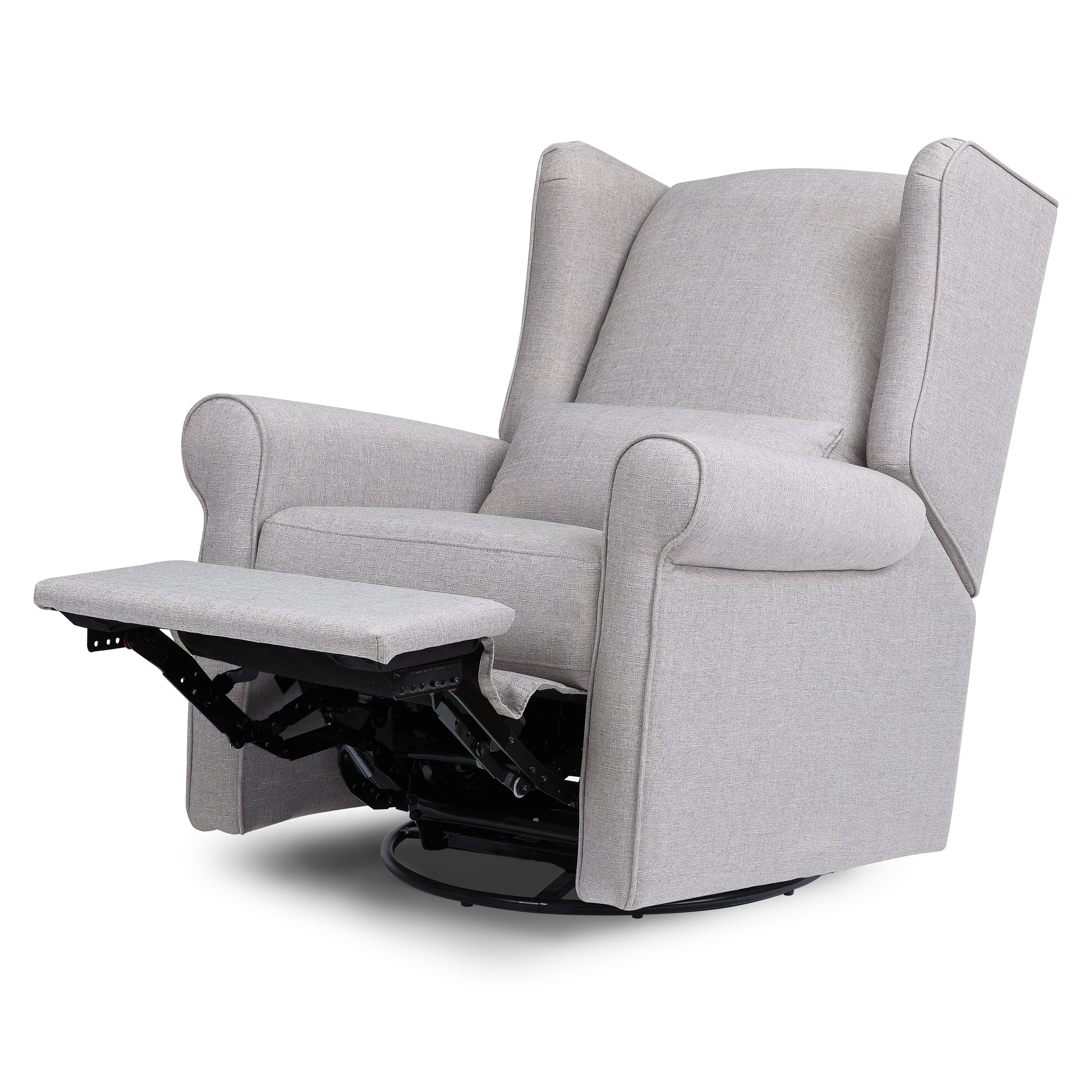 DaVinci Hayden Recliner and Swivel Glider in Misty Grey