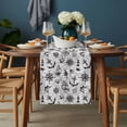 thumbnail image 2 of Nautical Compass Table Runner - 108 Inch Long, Kitchen Dining Table Runner Dresser Scarves, Black Grey Sailing Boat Map Anchor Farmhouse Decor for Coffee Tables Wedding Party Banquet, 2 of 8