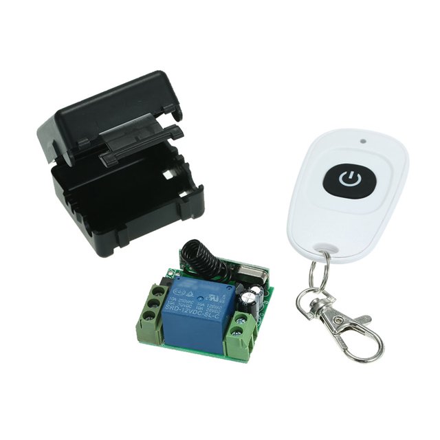 Télécommande Sans Fil RF 433MHz DC12V 1CH Switch + 1PCS RF 433MHz Télécommandes pour Appareils Ménagers Système de Contrôle à Verrouillage Électronique