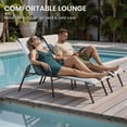 thumbnail image 5 of Crestlive Products Adjustable Steel Chaise Lounge Chair, 5‑Position Recliner with Rust-Resistant Frame (4PCS Beige), 5 of 10