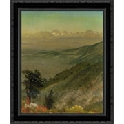 Wasatch Mountains 20x24 Black Ornate Wood Framed Canvas Art by Bierstadt, Albert