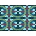 thumbnail image 1 of Ahgly Company Machine Washable Indoor Rectangle Transitional Blue Jay Blue Area Rugs, 2' x 4', 1 of 7