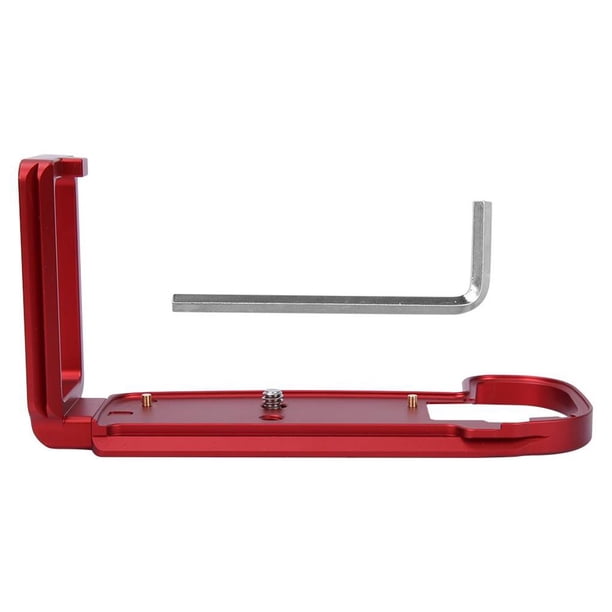 Empuñadura De Soporte De Placa De Liberación Rápida De Metal En Forma De L Para Cámara Sin Espejo Canon Eos-R (Rojo)