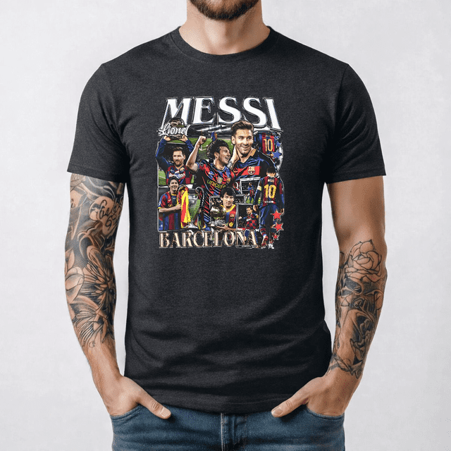 T-SHIRT Unisexe Messi-Barcelona-V2