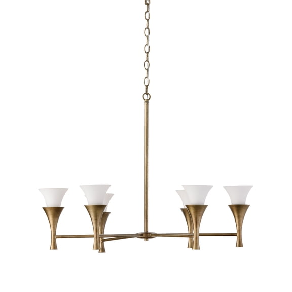 Capital Lighting 455761ML Nola 6 Light 34" Wide Candle Style Chandelier - Mystic Luster
