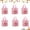 Bell, variant on KOYPTL 6 Pcs Christmas Gift Bags with Handles Pink Non-Woven Christmas Treat Bags Reusable Holiday Tote Bag for Gifts Wrapping Xmas Party Favors Supplies,Gift Packaging Bag(Reindder 9"x8.7"x4.3")
