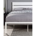 thumbnail image 2 of White Metal Frame Bed | Suitable for Bedroom Use | 500lbs Weight Capacity, 2 of 2