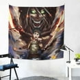 thumbnail image 2 of Attack On Titan Tapestry 59x59 Inch Wall Hanging Blanket Soft Tablecloth Wall Hanging Tapestries Home Decor Posters For Home Dormitory, 2 of 9