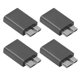 thumbnail image 2 of Adaptador Macho Tipo C Hembra A MicroB, Adaptador USB C A Micro B Fácil De Llevar 5V/3A Plug And Play Para Cable De Disco Duro, 2 of 8
