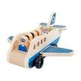 thumbnail image 3 of Gifts for Kids! Fwttom Toy Cars, Wooden Transportation Toys Children's Educational Toys Wooden Trailer Airplane Model, 3 of 9