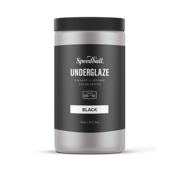 Engobe Speedball Negro 473 ml Libre de plomo y apto para alimentos
