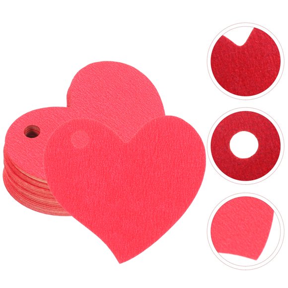 TABLETREANDS 50Ud Etiquetas Colgantes De Papel Kraft Color Rojo Para Regalos Y Fiestas De San Valentín