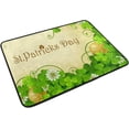 thumbnail image 2 of SKYSONIC St. Patrick's Day Clover Door mat Non Slip Floor Door Rug Soft Floor Mat for Kitchen Garden Bedroom Indoor Outdoor Entrance Home Holiday Decoration 23.6" x15.7", 2 of 7