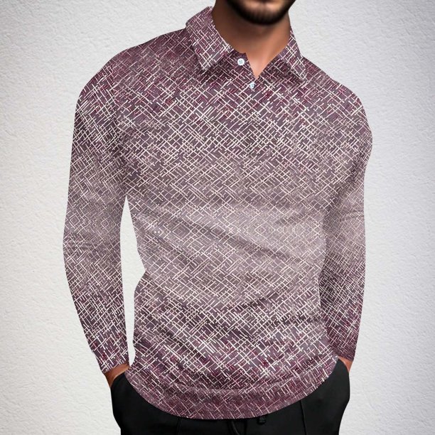 Blusa y camisa de manga larga con cuello vuelto para hombre, jersey de solapa, manga corta, deportiva, de manga corta, blusa de poliéster para hombre
