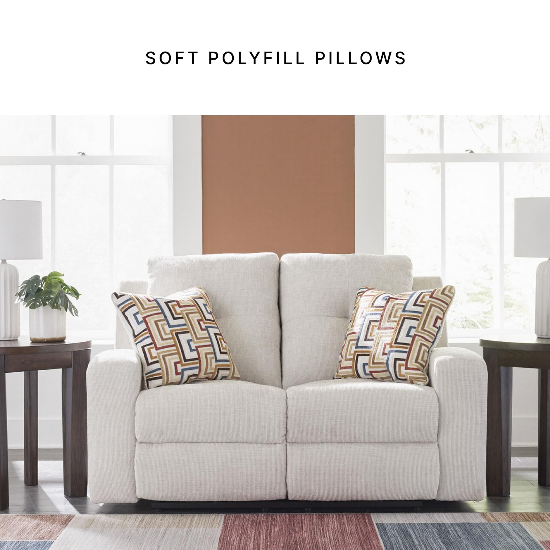 Signature Design by Ashley Danum Beige Reclining Loveseat