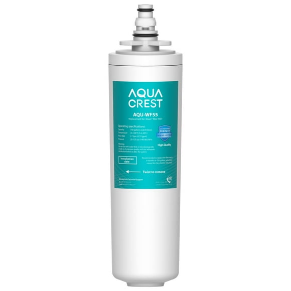 AQUACREST 9601 Water Filter, Model No.WF55, Replacement for Moen 9601 ChoiceFlo 9600, 9602, 9500, 9501, 9502, Fits F87400, F7400, F87200, 77200, CAF8